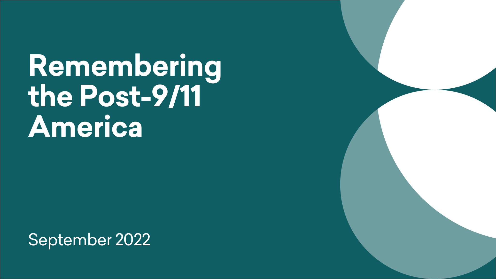 Cover titled 'Remembering the Post-9/11 America'