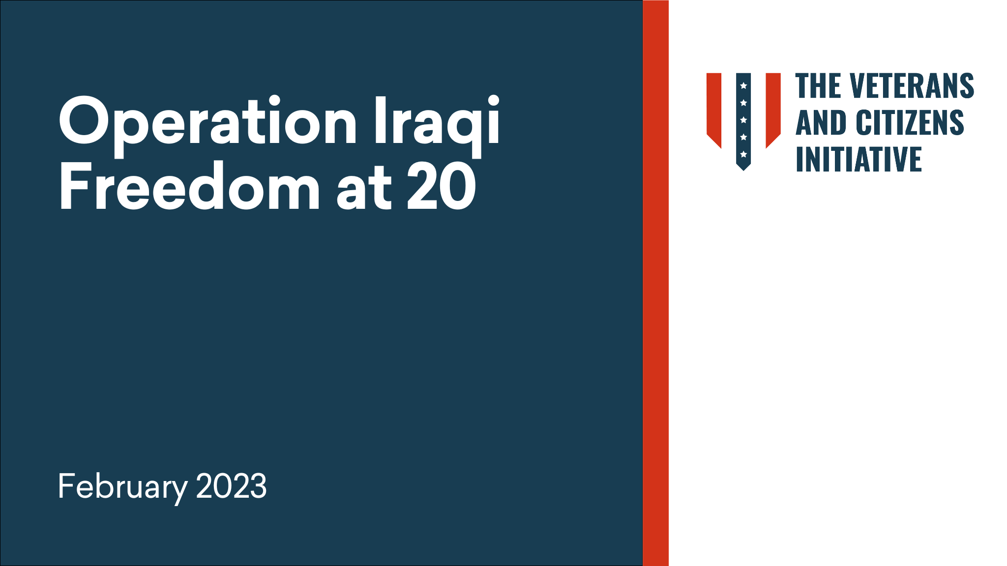 Cover titled 'Operation Iraqi Freedom at 20'