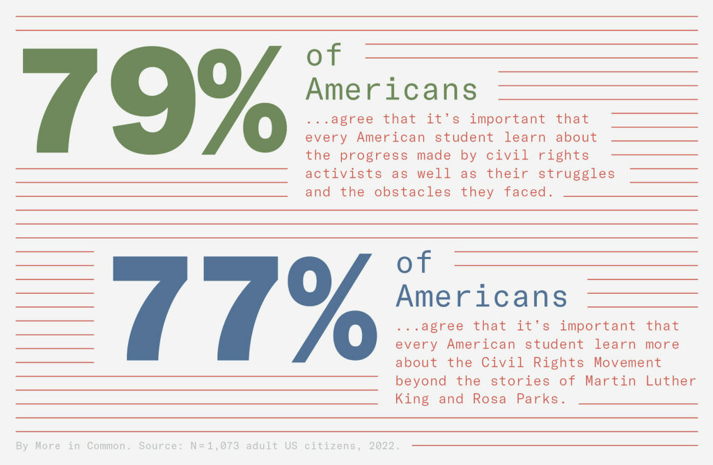 Civil Rights Movement Statistics Graphic